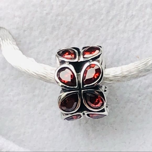 Chamilia limited edition dark red holiday bead - Picture 1 of 6